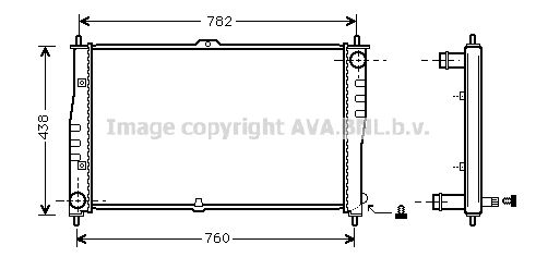 AVA QUALITY COOLING Radiators, Motora dzesēšanas sistēma KAA2018